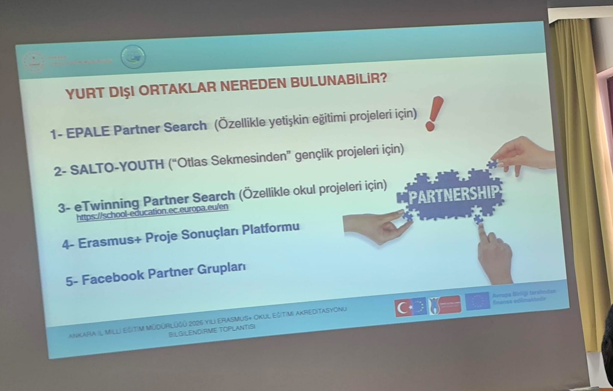 Pursaklar’da Okul Eğitimi Akreditasyon Bilgilendirme Eğitimi Gerçekleştirildi