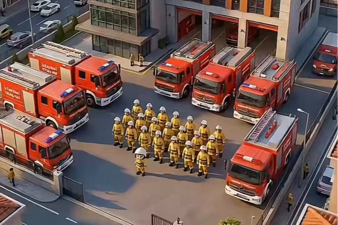 İstanbul İtfaiyesi’nden çocuklara “112’yi unutma!” mesajı